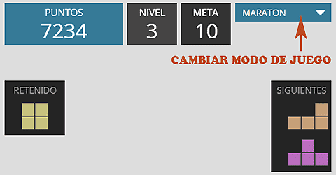 Información del tablero